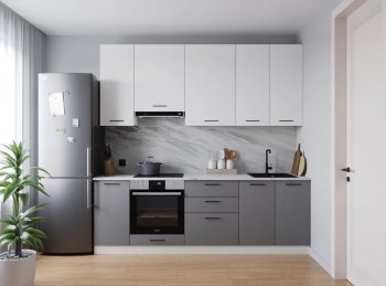 Кухонный гарнитур Элеганция 2400 мм Sanvut в Нягани - nyagan.mebel-e96.ru