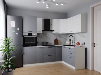 Угловой кухонный гарнитур Элеганция 2400*1600 мм Sanvut в Нягани - nyagan.mebel-e96.ru