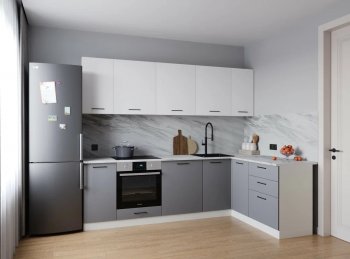 Угловой кухонный гарнитур Элеганция 2600*1600 мм Sanvut в Нягани - nyagan.mebel-e96.ru