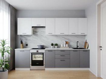 Кухонный гарнитур Элеганция 3000 мм (Санвут) в Нягани - nyagan.mebel-e96.ru