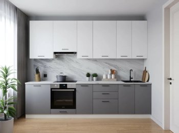 Кухонный гарнитур высокий Элеганция 3000 мм (Санвут) в Нягани - nyagan.mebel-e96.ru