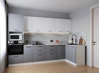 Угловой кухонный гарнитур Элеганция 3200*1400 мм (Санвут) в Нягани - nyagan.mebel-e96.ru