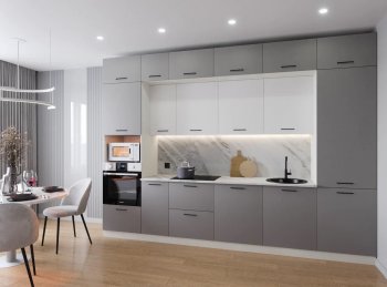 Кухонный гарнитур Элеганция 3400 мм (Санвут) в Нягани - nyagan.mebel-e96.ru