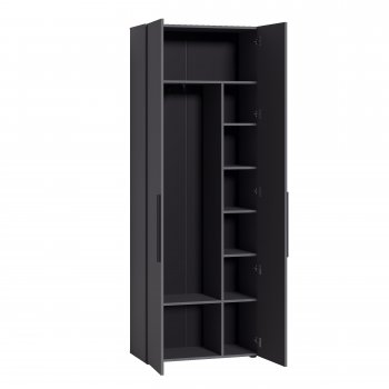 Шкаф для одежды 800 мм Эйр 13.340 графит (Моби) в Нягани - nyagan.mebel-e96.ru
