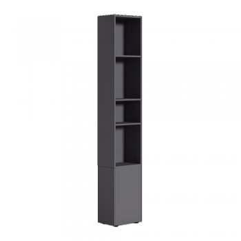 Шкаф торцевой Эйр 16.323 графит (Моби) в Нягани - nyagan.mebel-e96.ru