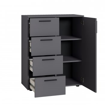 Комод Эйр 16.241 графит (Моби) в Нягани - nyagan.mebel-e96.ru