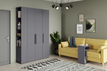 Стенка Эйр модульная, графит (Моби) в Нягани - nyagan.mebel-e96.ru