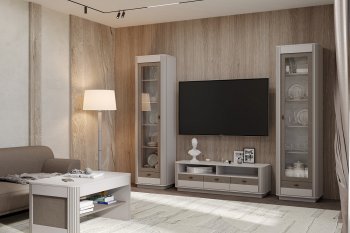 Стенка Фантазия модульная, кашемир (Олмеко) в Нягани - nyagan.mebel-e96.ru