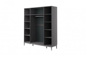 Шкаф распашной 1954 мм ШР-4 антрацит (БМ) в Нягани - nyagan.mebel-e96.ru