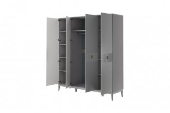 Шкаф распашной 1954 мм ШР-4 антрацит (БМ) в Нягани - nyagan.mebel-e96.ru