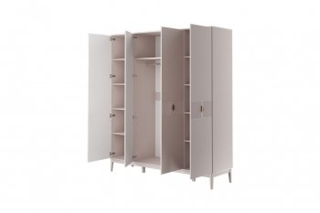 Шкаф распашной 1954 мм ШР-4 Фарго льняной (БМ) в Нягани - nyagan.mebel-e96.ru