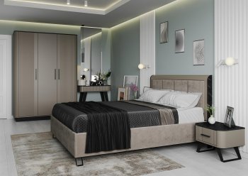 Спальный гарнитур Фиделия, модульный (Олмеко) в Нягани - nyagan.mebel-e96.ru