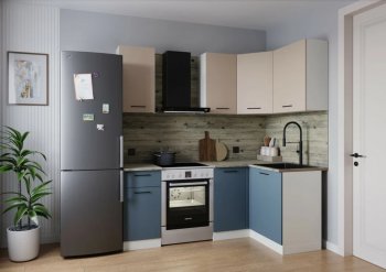 Кухонный гарнитур угловой Фьюжн 2000*1200 мм (Sanvut) в Нягани - nyagan.mebel-e96.ru