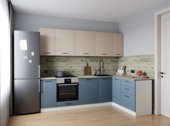 Угловой кухонный гарнитур Фьюжн 2600*1600 мм Sanvut в Нягани - nyagan.mebel-e96.ru