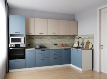 Угловой кухонный гарнитур Фьюжн 3200*1400 мм (Санвут) в Нягани - nyagan.mebel-e96.ru