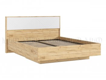 Кровать парящая Флэш крафт/белый (Миф) в Нягани - nyagan.mebel-e96.ru | фото