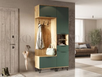 Прихожая Флэш комп.1, крафт/графит (Миф) в Нягани - nyagan.mebel-e96.ru