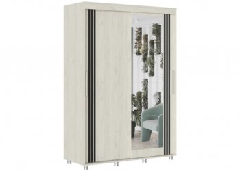 Шкаф-купе 1500 мм Форест крафт белый (Стиль) в Нягани - nyagan.mebel-e96.ru