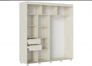 Шкаф-купе 2000 мм Форест крафт белый (Стиль) в Нягани - nyagan.mebel-e96.ru