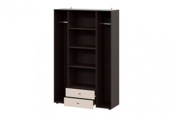 Шкаф 1350 мм четырехств. комб. Гиза (МИ) в Нягани - nyagan.mebel-e96.ru