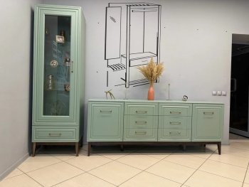 Стенка Гориция Зеленый самшит (БМ) в Нягани - nyagan.mebel-e96.ru