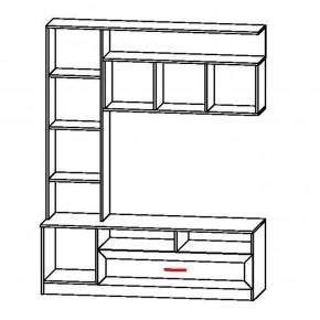 Гостиная Прага (модульная) Анкор белый в Нягани - nyagan.mebel-e96.ru