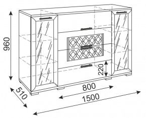 Стенка Тиффани (М 05-05-09-11-12-13-14) (Риннер) в Нягани - nyagan.mebel-e96.ru