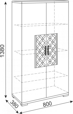 Стенка Тиффани модульная (Риннер) в Нягани - nyagan.mebel-e96.ru