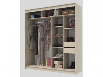 Шкаф-купе 2000 мм Гранд-1 ЛДСП, сатин (Эра) в Нягани - nyagan.mebel-e96.ru