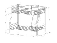 Кровать 2-х ярусная Гранада-2Я в Нягани - nyagan.mebel-e96.ru