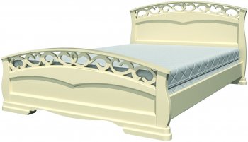 Кровать из массива Грация-1 Слоновая кость (БМ) в Нягани - nyagan.mebel-e96.ru