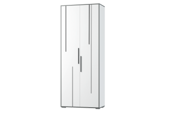 Шкаф 2 дв. Грей (УНИ) (МЛК) в Нягани - nyagan.mebel-e96.ru