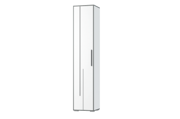 Шкаф 1 дв. Грей (УНИ) (МЛК) в Нягани - nyagan.mebel-e96.ru