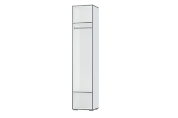 Шкаф 1 дв. Грей (УНИ) (МЛК) в Нягани - nyagan.mebel-e96.ru