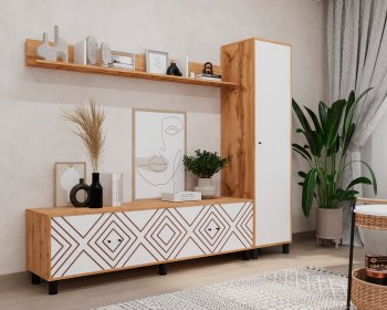 Стенка HYGGE комп.1 ромбы (Мама) в Нягани - nyagan.mebel-e96.ru