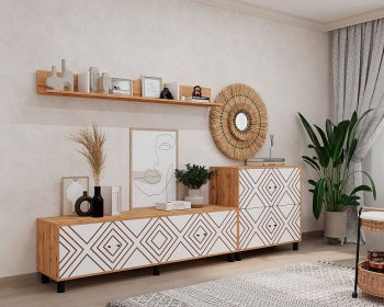 Стенка HYGGE комп.2 ромбы (Мама) в Нягани - nyagan.mebel-e96.ru