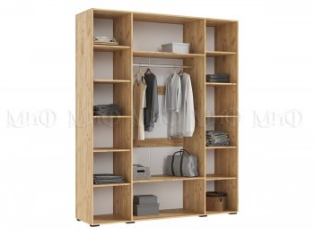 Шкаф 1800 мм Ирис с антресолью крафт/белый (Миф) в Нягани - nyagan.mebel-e96.ru