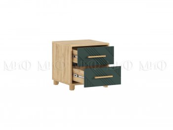 Тумба прикроватная Ирис крафт/грин, 2 шт (Миф) в Нягани - nyagan.mebel-e96.ru