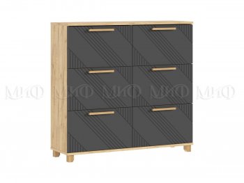 Обувница Ирис крафт/графит (Миф) в Нягани - nyagan.mebel-e96.ru