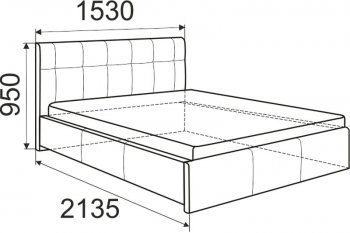 Кровать Изабелла с латами Newtone cacao (ИжМ) в Нягани - nyagan.mebel-e96.ru