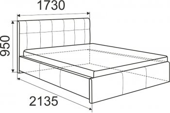 Кровать Изабелла с латами Newtone cacao (ИжМ) в Нягани - nyagan.mebel-e96.ru