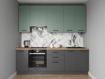 Кухонный гарнитур Изумруд 2400 мм Sanvut в Нягани - nyagan.mebel-e96.ru