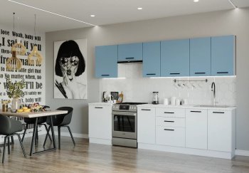 Кухонный гарнитур Капри 3000 мм ЛДСП/МДФ (Санвут) в Нягани - nyagan.mebel-e96.ru