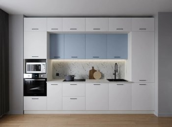 Кухонный гарнитур Капри 3400 мм ЛДСП/МДФ (Санвут) в Нягани - nyagan.mebel-e96.ru