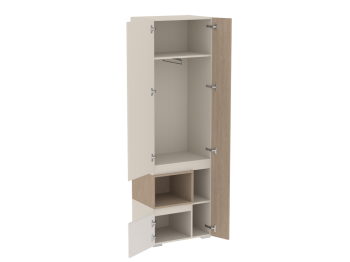 Шкаф для одежды узкий Каспер  (СБК) в Нягани - nyagan.mebel-e96.ru