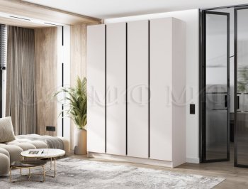 Шкаф 1600 мм 4-х створчатый Келвин кашемир (Миф) в Нягани - nyagan.mebel-e96.ru