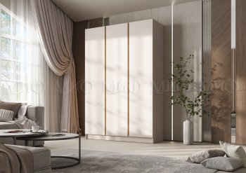 Шкаф 1500 мм 3-х створчатый Келвин кашемир (Миф) в Нягани - nyagan.mebel-e96.ru