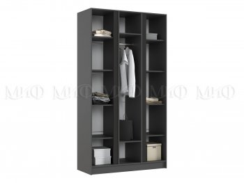 Шкаф 1200 мм 3-х ств. Келвин графит  (Миф) в Нягани - nyagan.mebel-e96.ru