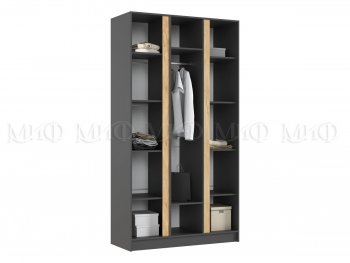 Шкаф 1200 мм 3-х ств. Келвин графит  (Миф) в Нягани - nyagan.mebel-e96.ru