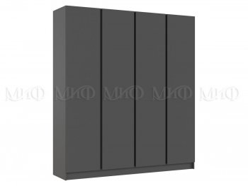 Шкаф 2000 мм 4-х ств. Келвин графит  (Миф) в Нягани - nyagan.mebel-e96.ru